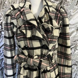Plaid full body Peacoat Pink White Black LOWEST